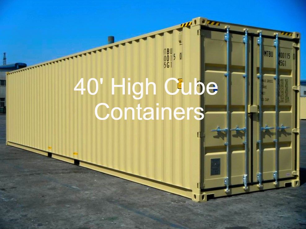 40' High Cube Containers For Sale